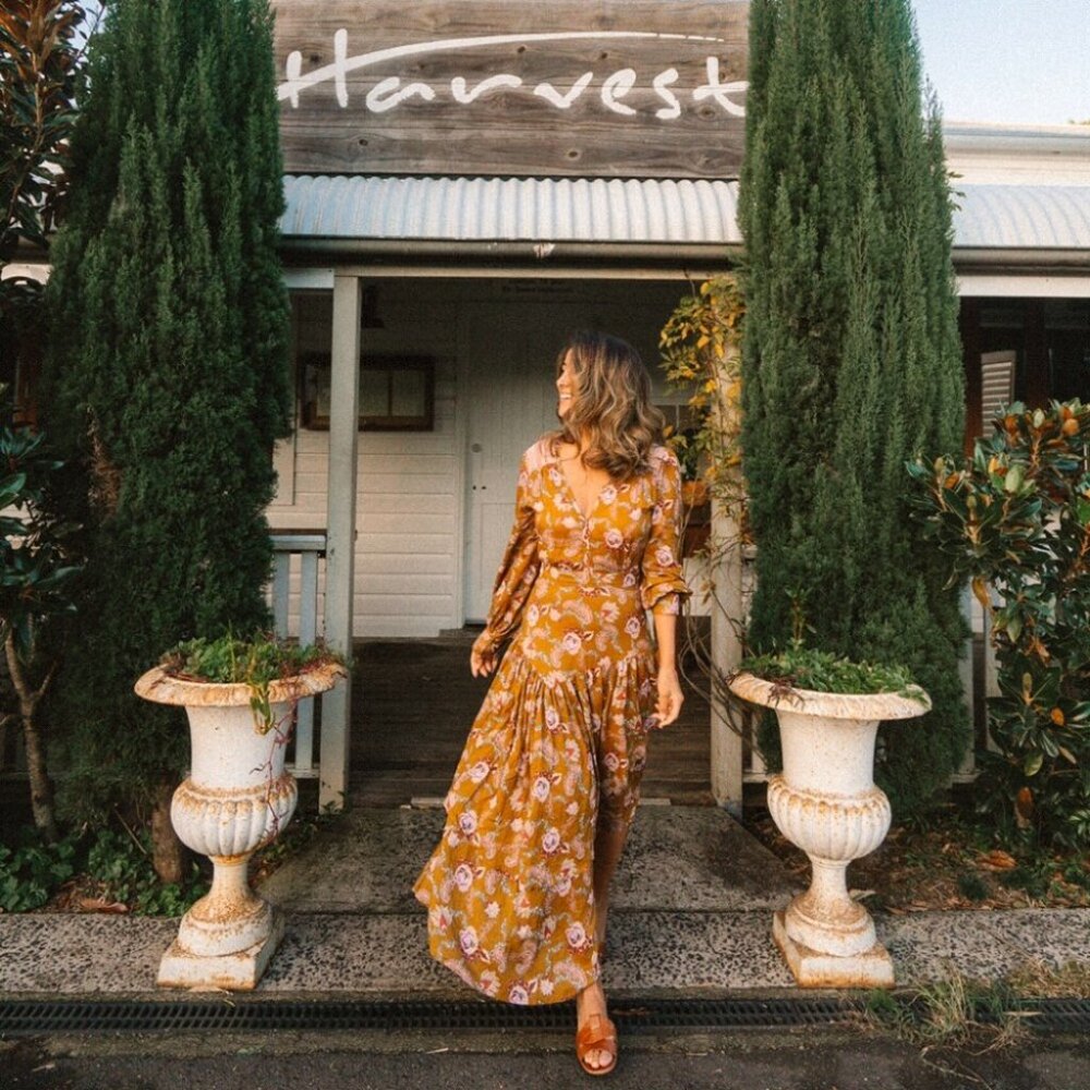 PALMA AUSTRALIA Elsie Long Sleeve Tiered Maxi Dress R$300 - Picture 2 of 9